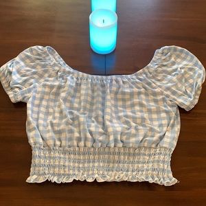 Plaid crop top
